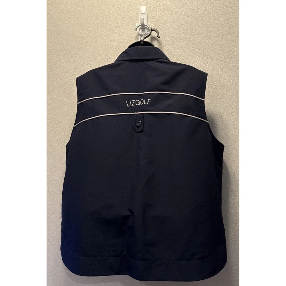 Liz Claiborne Lizgolf Navy Blue Golf Vest size Extra Large‎